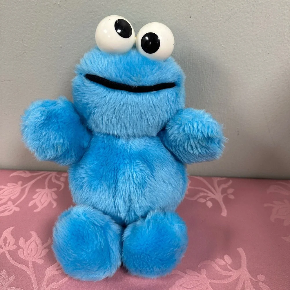 Vintage 1983 Playskool Sesame Street Cookie Monster Plush Toy 12 Inch 15006